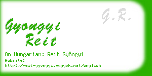 gyongyi reit business card